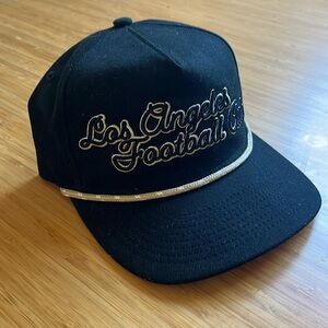 New Era Men's Black LAFC Script Snapback Rope Hat